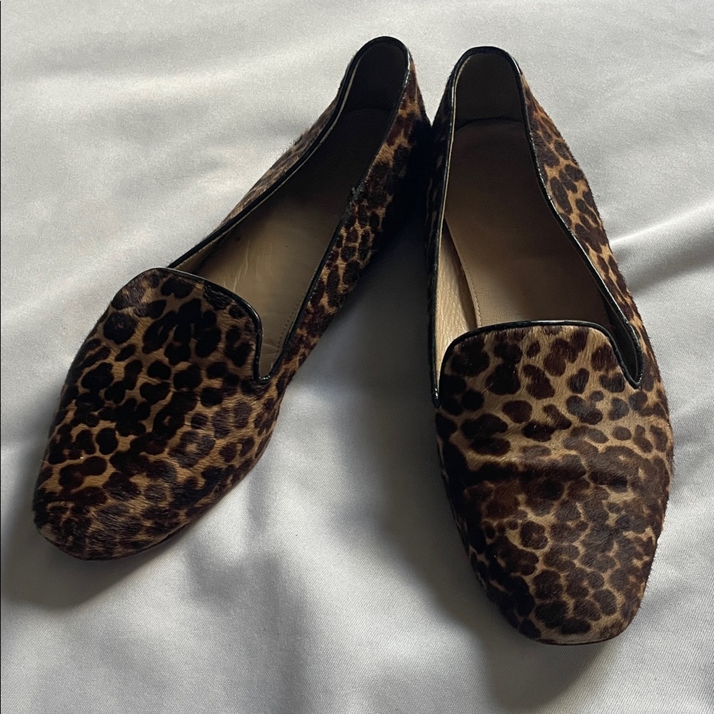 J. Crew Brown Leopard Print Flats